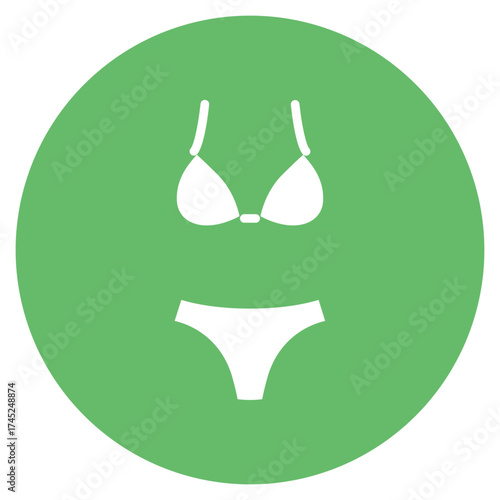 Bikini icon vector image. Can be used for Beach Resort.