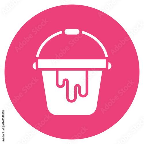 Bucket icon vector image. Can be used for Luxury.