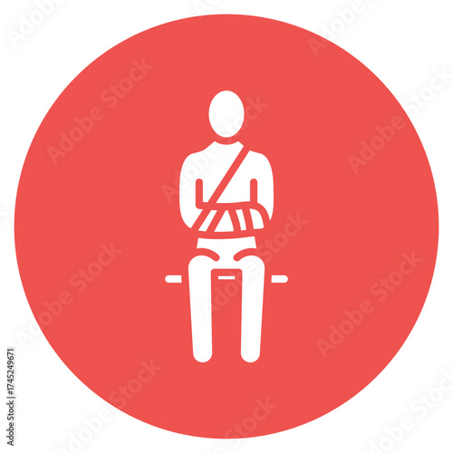 Injuries icon vector image. Can be used for Volleyball.
