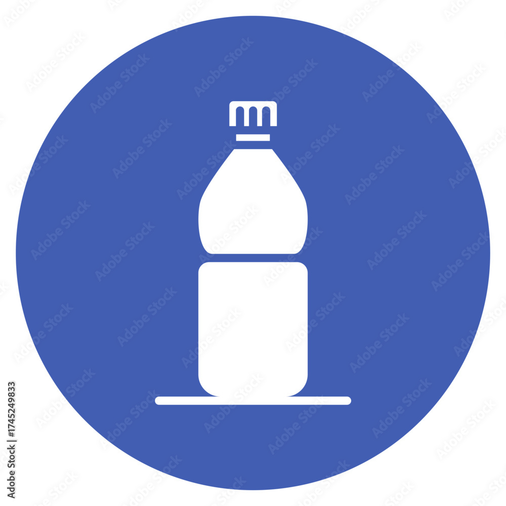 Fototapeta premium Water Bottle icon vector image. Can be used for Volleyball.