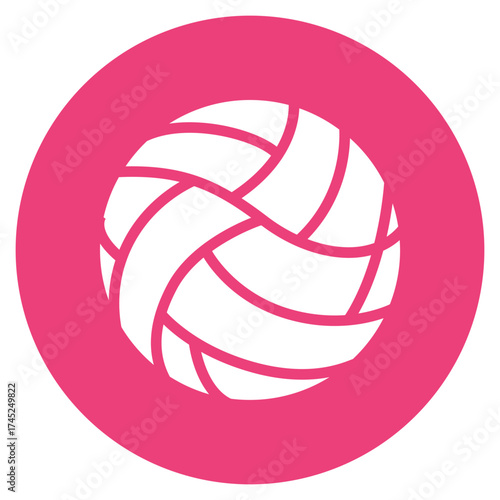 Volley Ball icon vector image. Can be used for Volleyball.