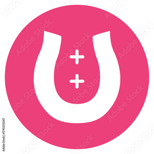 Horseshoe icon vector image. Can be used for Casino.
