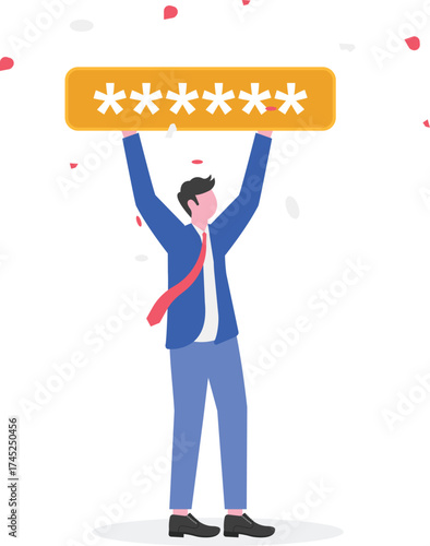 Customer retention, loyalty programs, customer satisfaction concept with character.
