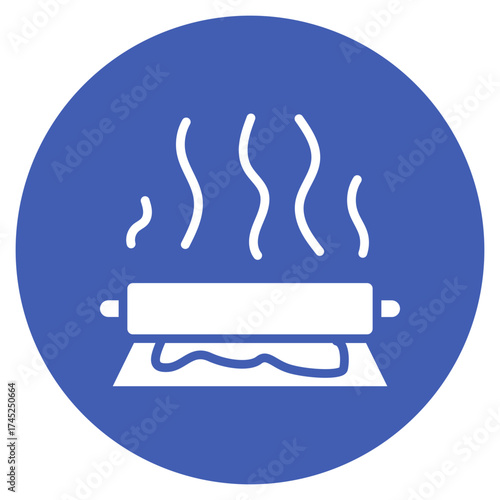 Hot Rolling icon vector image. Can be used for Mettalurgy.