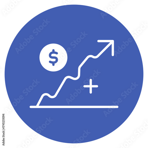 Inflation icon vector image. Can be used for Trading.