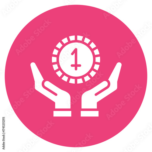 One Cent Coins icon vector image. Can be used for Trading.