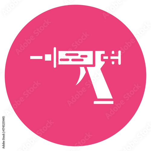 Caulking Gun icon vector image. Can be used for Construction Tools.
