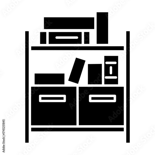 Book shelf icon design 