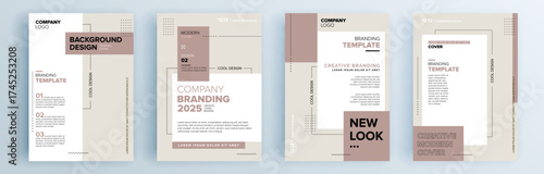 Modern abstract covers set, minimal covers design. Colorful geometric background, vector illustration.