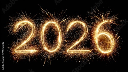Fireworks display for New Year 2026