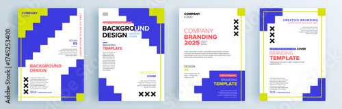 Modern abstract covers set, minimal covers design. Colorful geometric background, vector illustration.