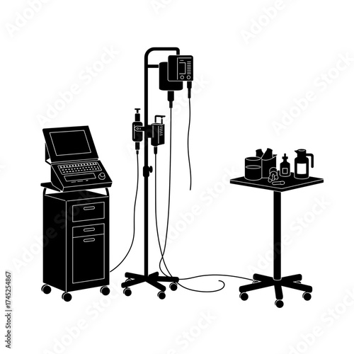 Medical equipment setup in healthcare environment for International Doctor's Day  
