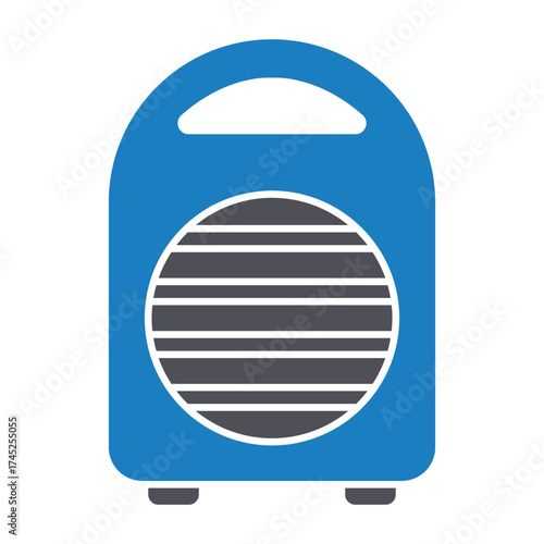 Electric heater Vector icon which can easily modify or edit