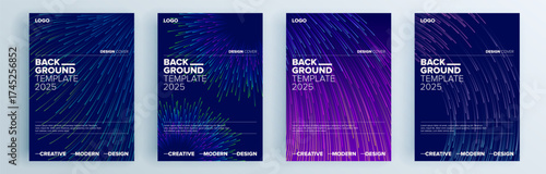 Modern abstract covers set, minimal covers design. Colorful geometric background, vector illustration.