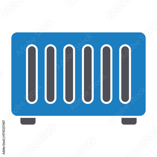 Central heating Vector icon which can easily modify or edit