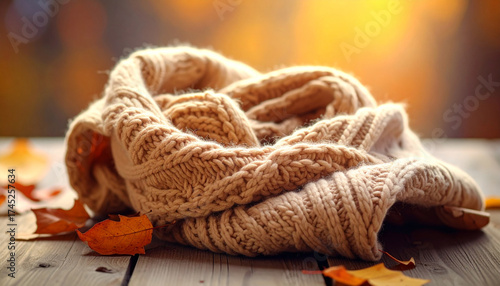 Wool scarf, Generated image