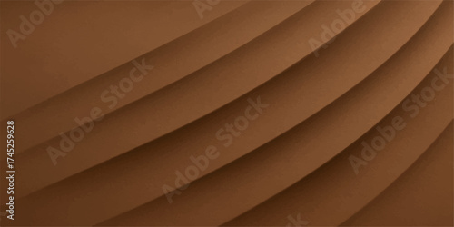 Dark geometric pattern texture design on an abstract brown paper background illustration with light gold lines