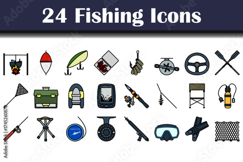 Fishing Icon Set