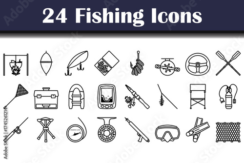Fishing Icon Set