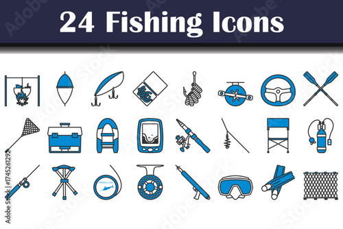 Fishing Icon Set