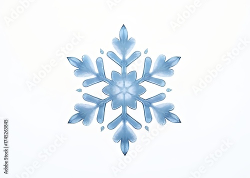 Delicate Blue Snowflake