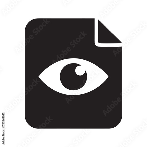 Task assignment and employee evaluation icon with a person and a clipboard for project management and performance review of responsibilities