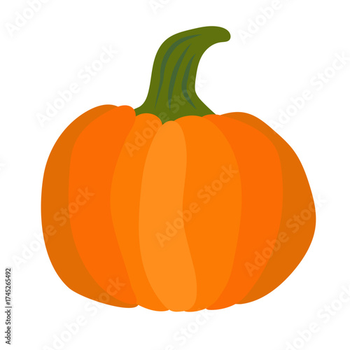 Pumpkin icon. Halloween, Fall, October holiday. Festive. Vector