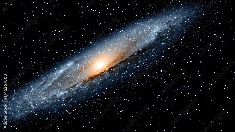 Obraz premium Stunning spiral galaxy illuminating the vast universe