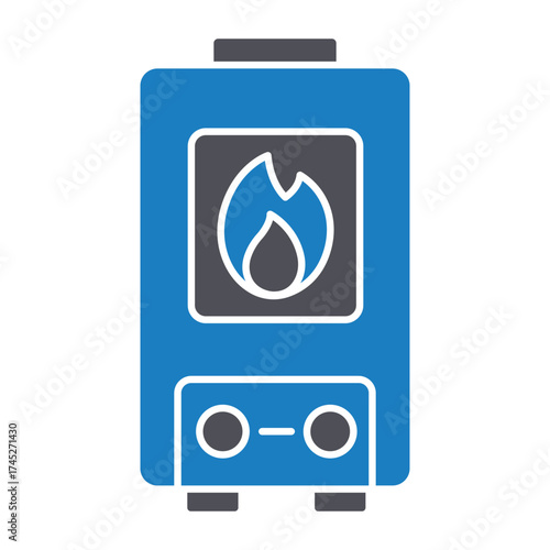 Central heating Vector icon which can easily modify or edit