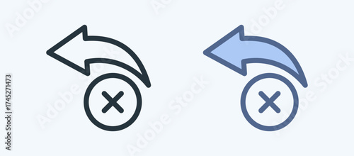 Cancel Multiple Style Icon Collection
