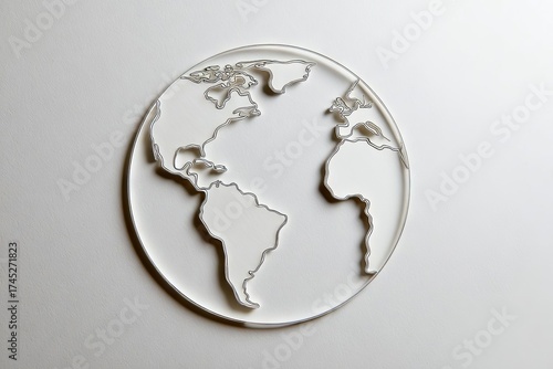 globe on a white background