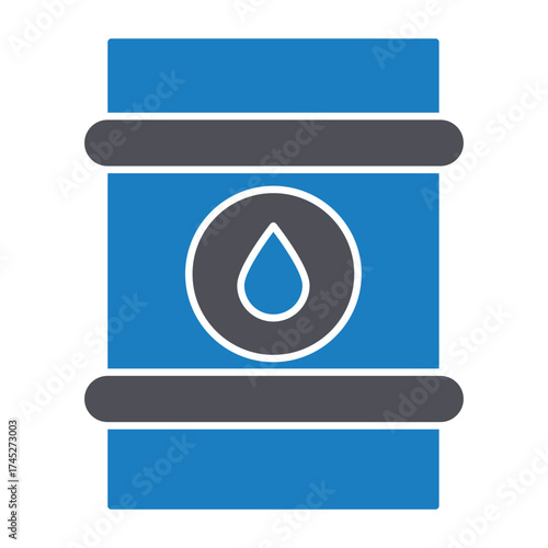 Crude oil Vector icon which can easily modify or edit