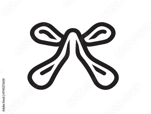 Allergies icon 2D vector line art in a clean minimalist style for health