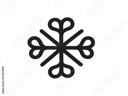 Allergies icon 2D vector line art in a clean minimalist style for symptoms