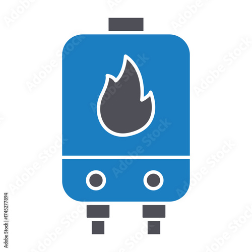 Electric heating Vector icon which can easily modify or edit