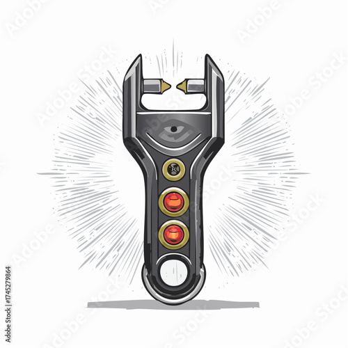 Taser electric stun gun with light bursts