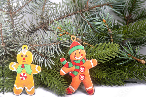 Christmas landscape with gifts and snow. Merry christmas and happy new year . Christmas celebration holiday background