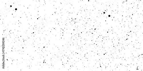 Abstract vector noise. Small particles of debris and dust. Distressed uneven background. Grunge texture overlay with fine grains isolated on white background. Vector illustration.