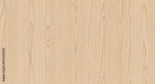 Seamless pattern of light maple wood grain for modern Scandinavian aesthetics and clean minimalist designs