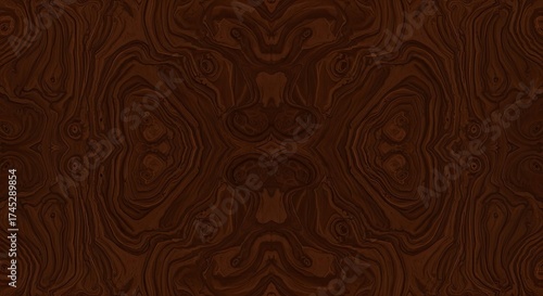 Seamless texture of luxurious walnut burl wood pattern for high-end packaging and sophisticated interior decor