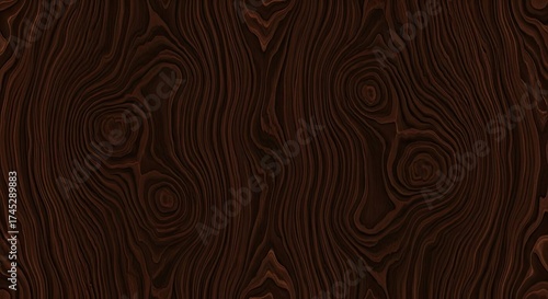 Sophisticated seamless texture of a luxurious walnut burl wood pattern ideal for premium and elegant designs