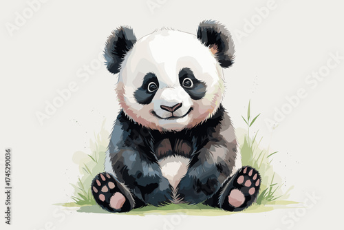 Adorable baby panda cute wildlife animal