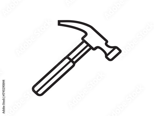 Construction Tool icon 2D vector line art for building and renovation work