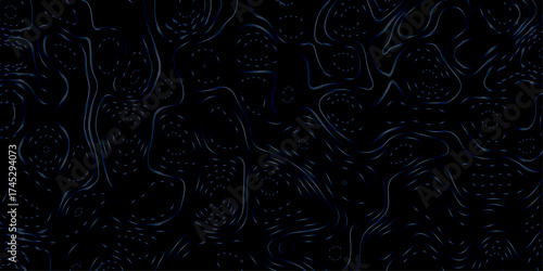 Topographic map pattern background vector. Complex maze-inspired design with expressive black and white line artistry. 