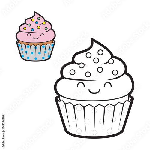 Cute and simple ice cream drawing page for kids. Perfect for coloring fun, learning, and creativity. Ideal for children’s activity books and preschool art projects.