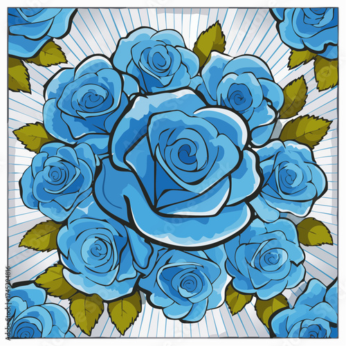 Hintergrund blaue Rosen