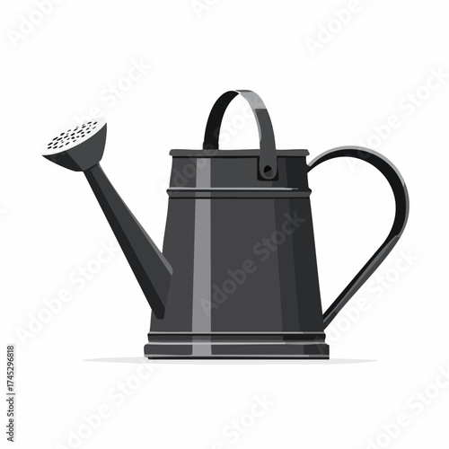 Gießkanne in schwarz