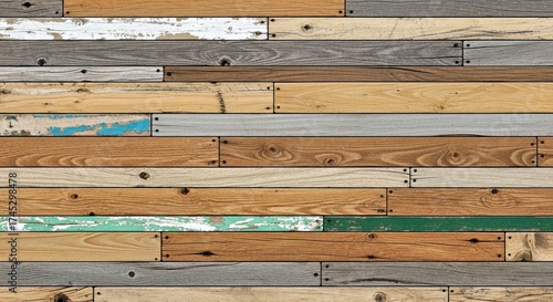 Rustic seamless pattern of aged reclaimed barn wood ideal for country style designs and farmhouse backgrounds