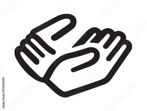 Help and support icon 2D vector line art for guidance and problem solving