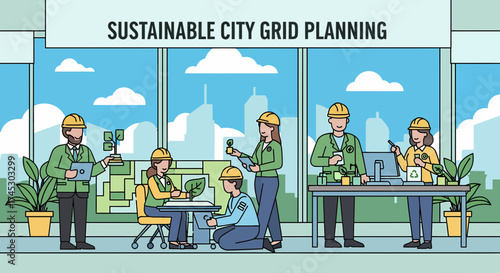 Green Innovation Meeting For Sustainable City Grid Planning Project